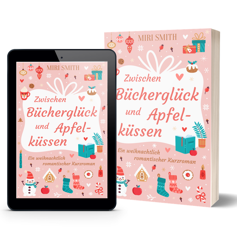 Das Cover des Taschenbuchs und des E-Books von Zwischen Bücherglück und Apfelküssen
